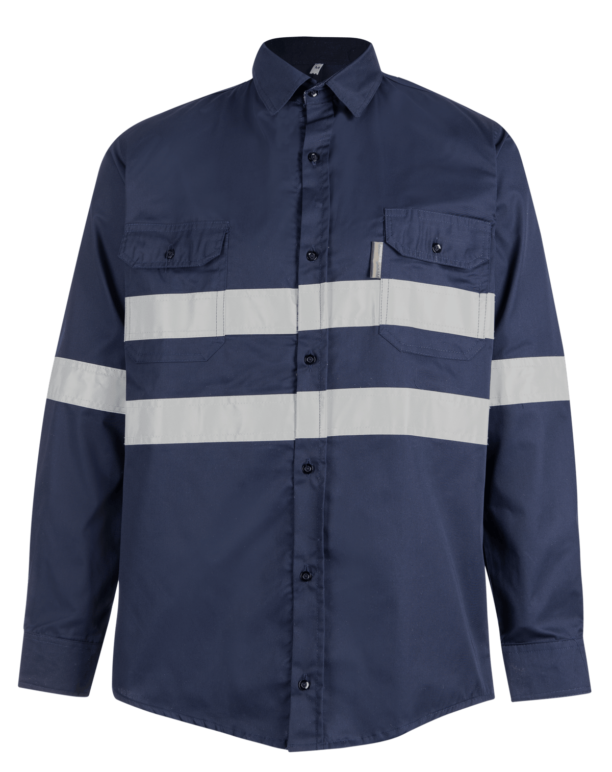 Reflective Shirt - Polycotton Navy