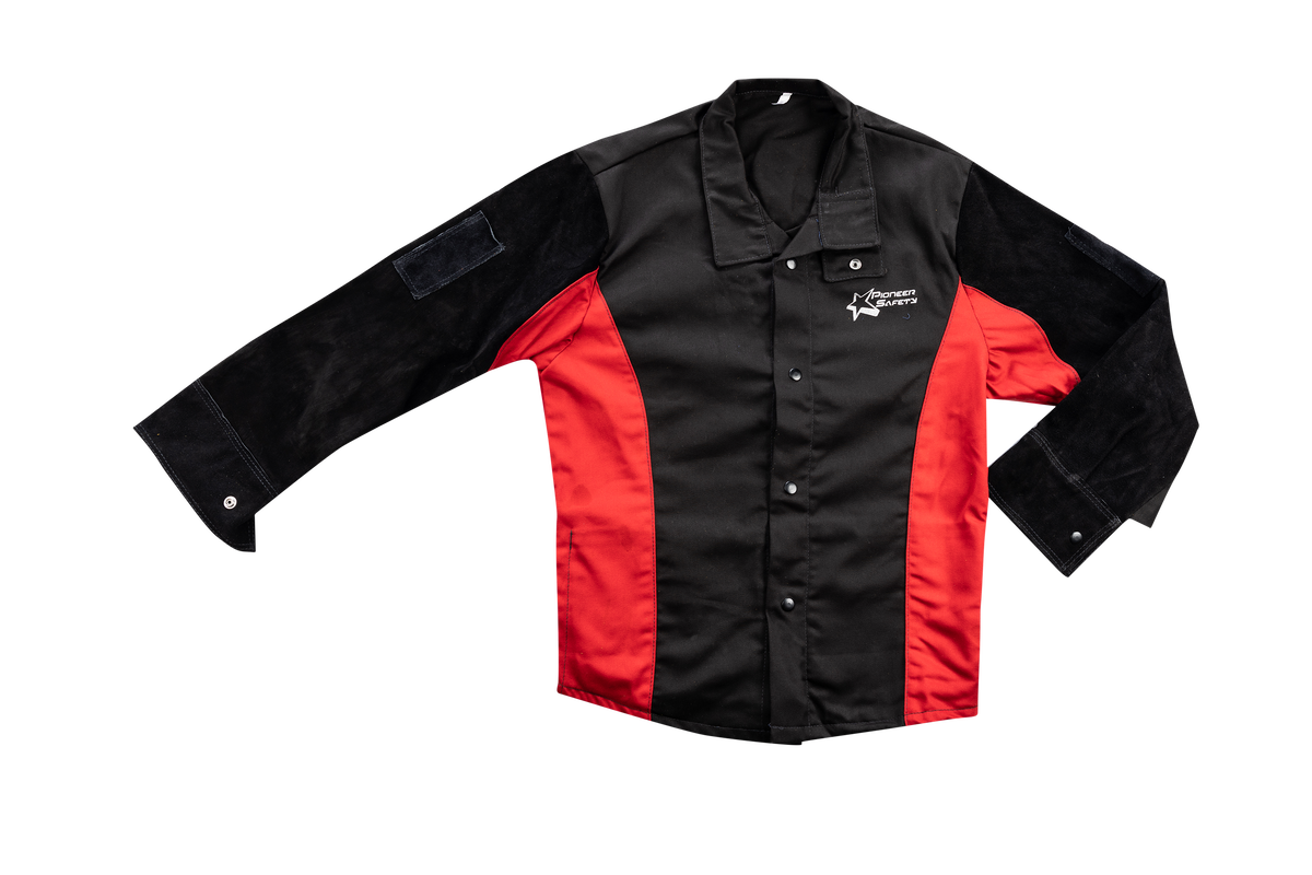 Pioneer Tough Black/Red Welders Jacket
