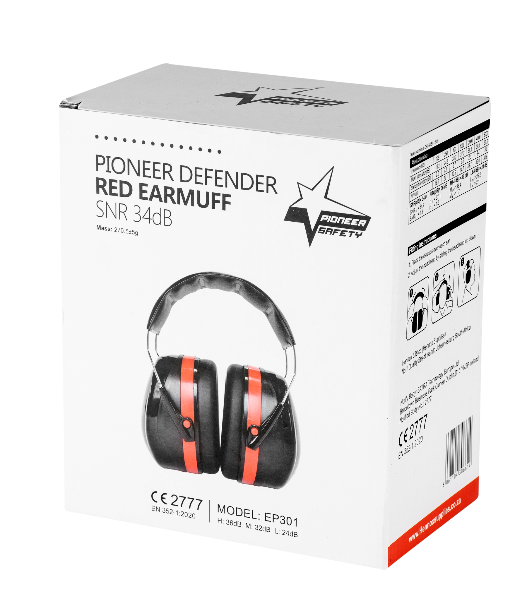 Pioneer Volume - Over-The-Head Type Earmuff