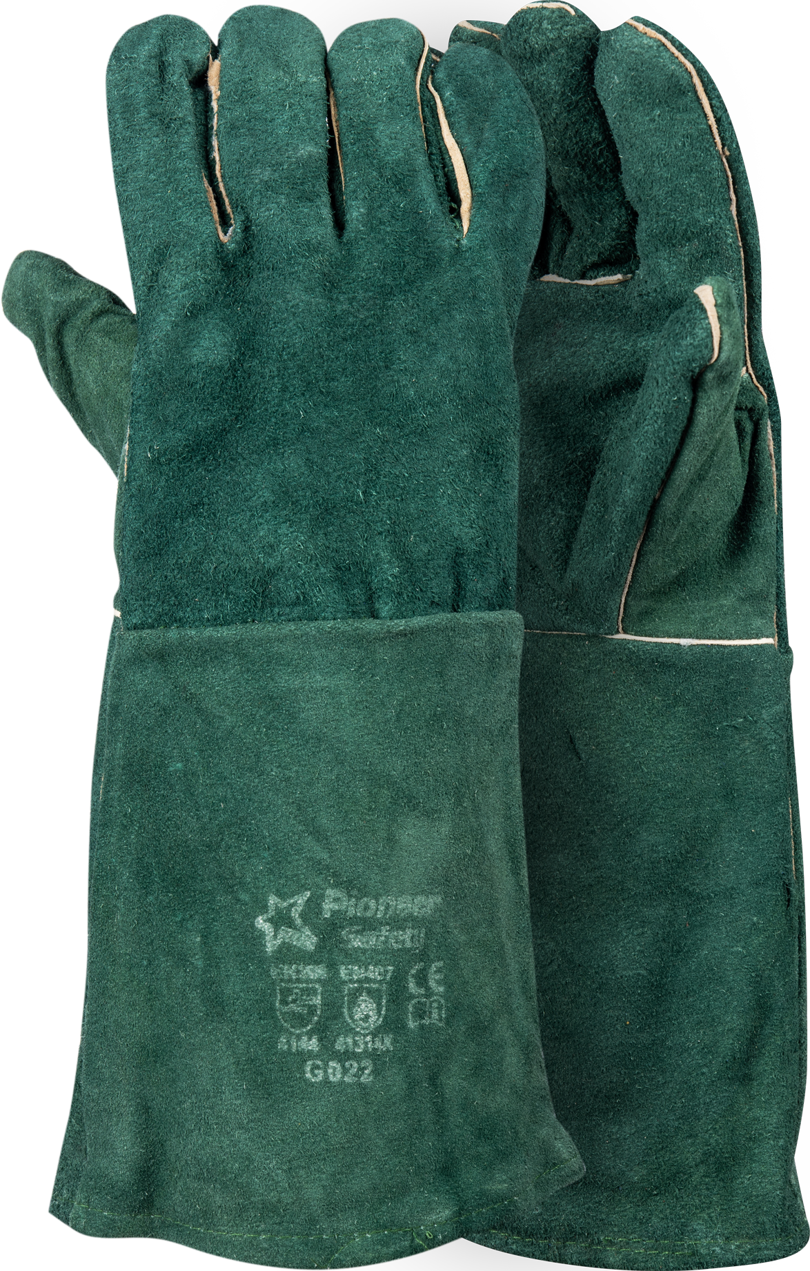 Econo Green Lined Welding - Gauntlet 8"