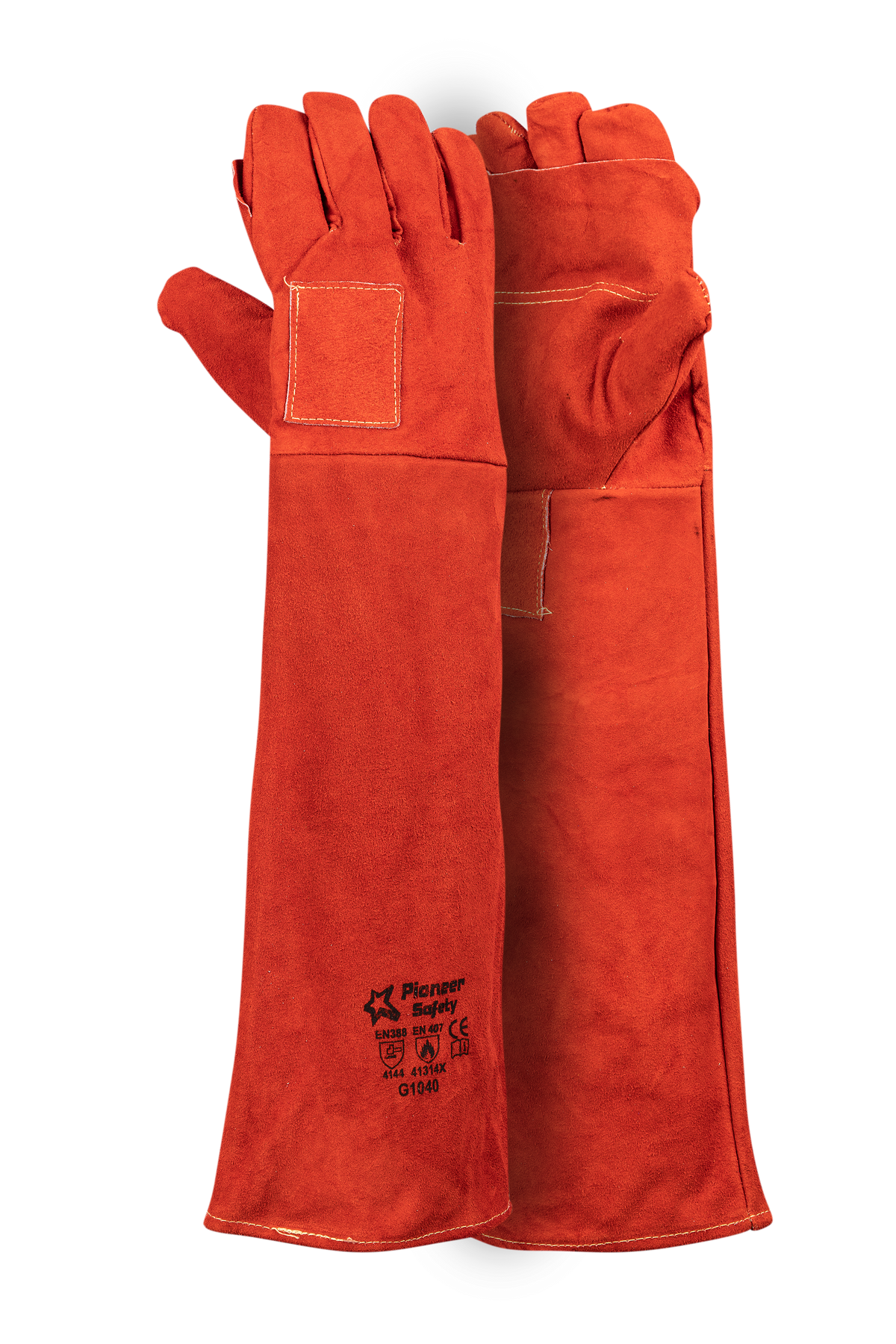 PIONEER Leather Red Heat Resist - Double Gauntlet