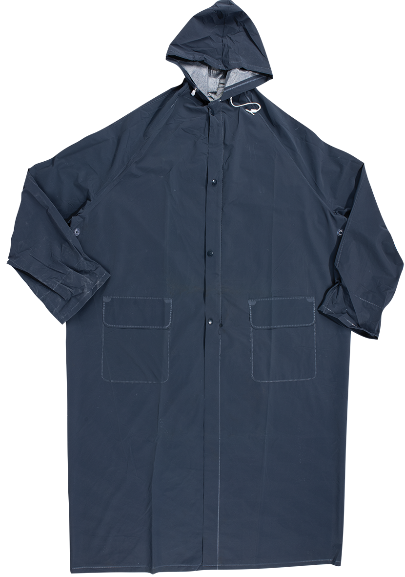 Rain Coat Rubberised Navy