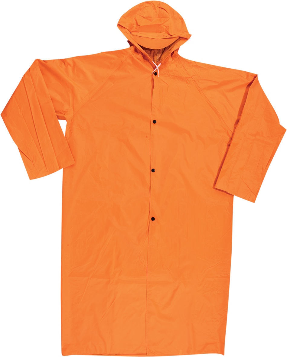 Rain Coat Rubberised Orange