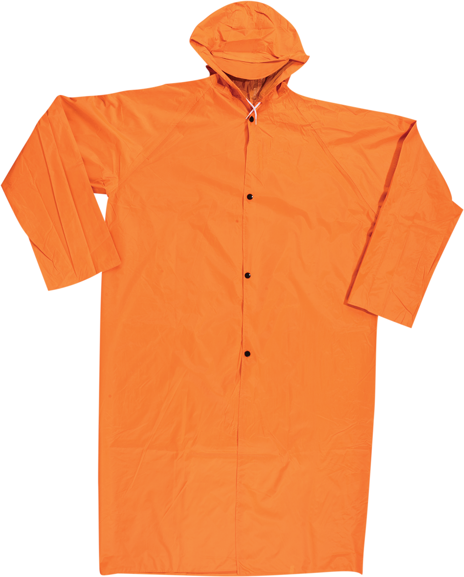 Rain Coat Rubberised - Orange