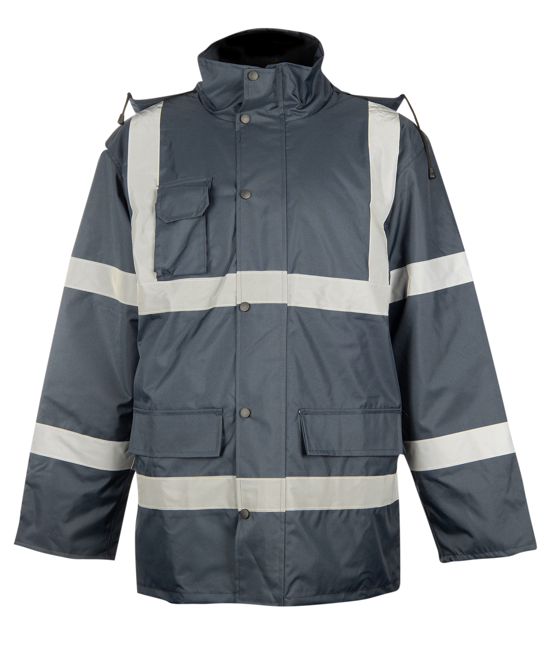 PIONEER Hi Viz Parka Jacket - Navy