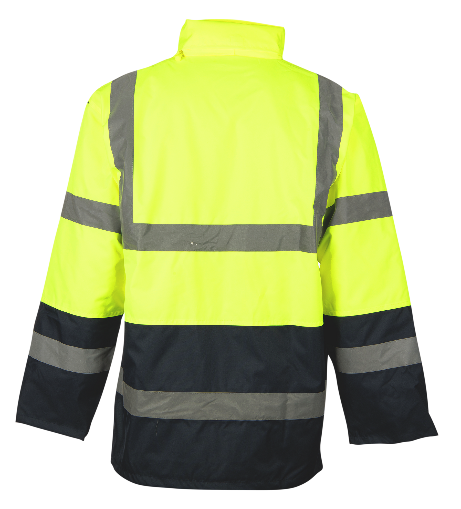Viz Well Two Tone Parka Jacket - Lime Navy
