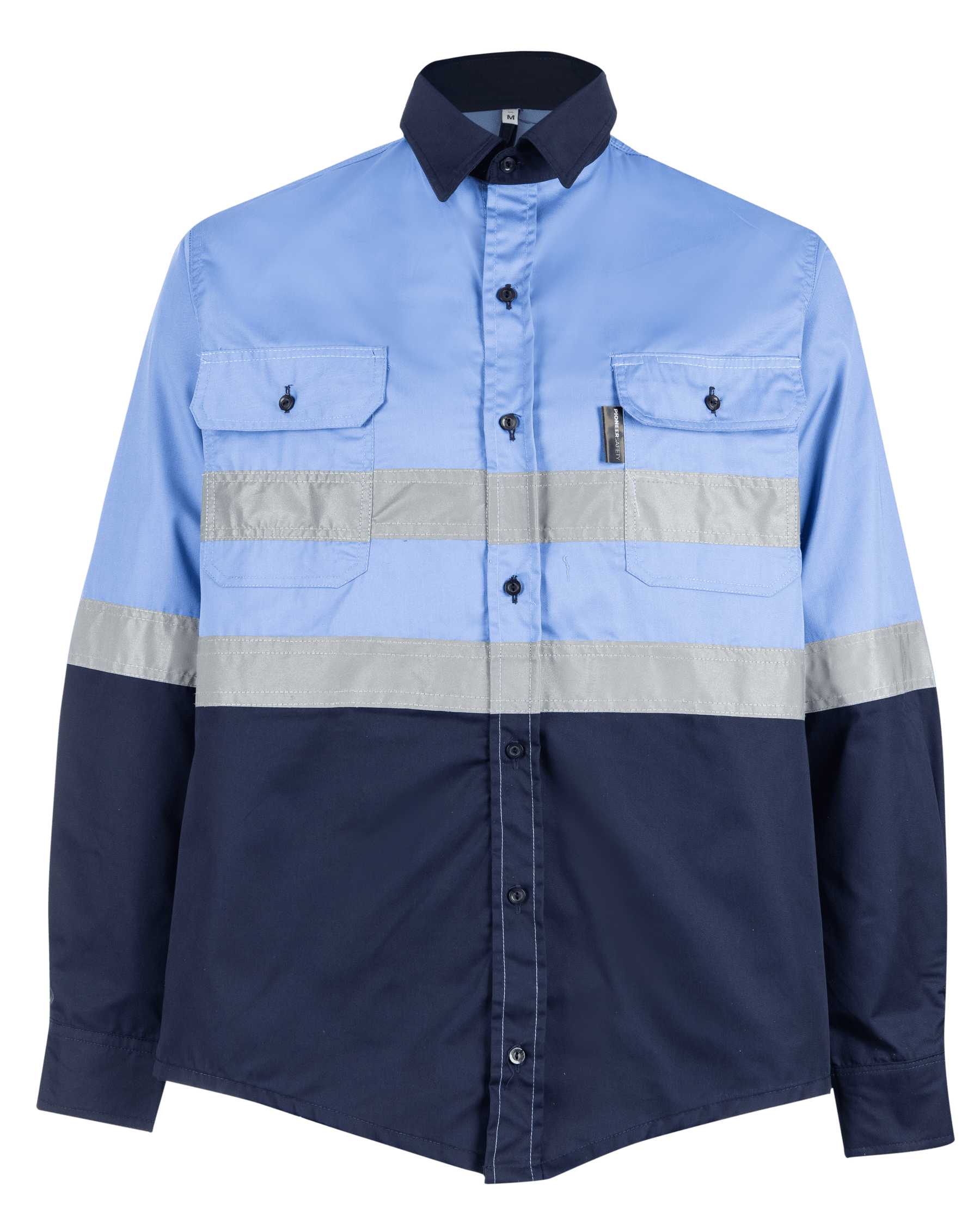 Reflective Shirt - Polycotton Sky Blue