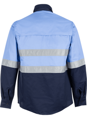 Reflective Shirt - Polycotton Sky Blue