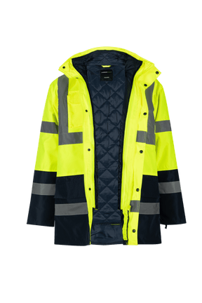 5 in 1 Parka Jacket - High Visibility