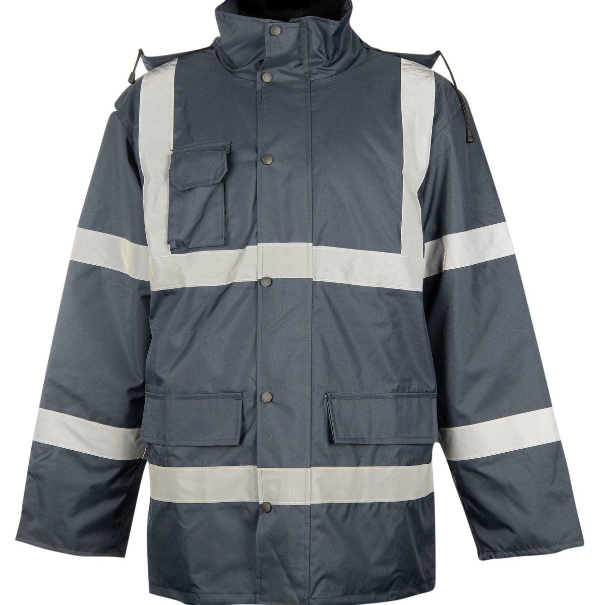 PIONEER Hi Viz Parka Jacket - Navy